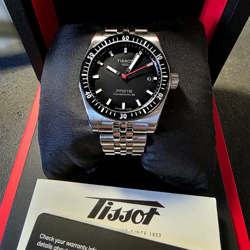 Tissot PR516 Powermatic 80 T149.407.11.051.00 Men's Black Dial Watch